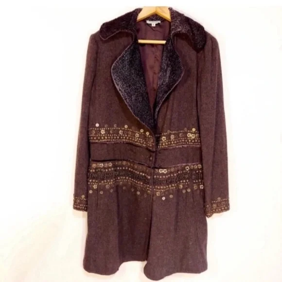 Anthropologie Coat 70's Inspired - Picture 1 of 5